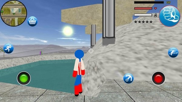 火柴人队长绳索英雄游戏