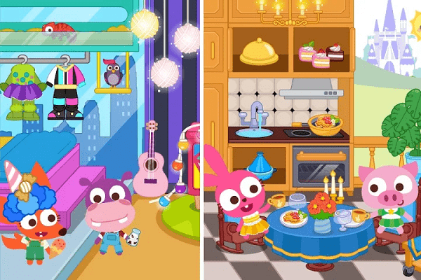 泡泡兔小镇公寓游戏