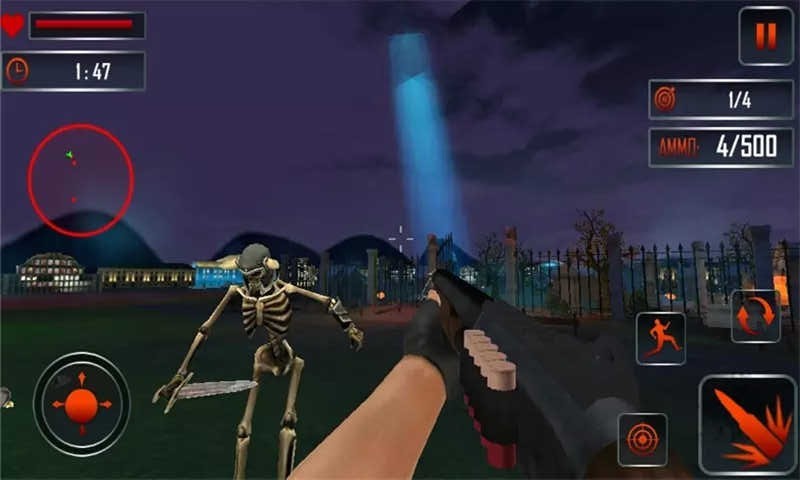 死亡僵尸射手游戏(halloween zombie shooting)