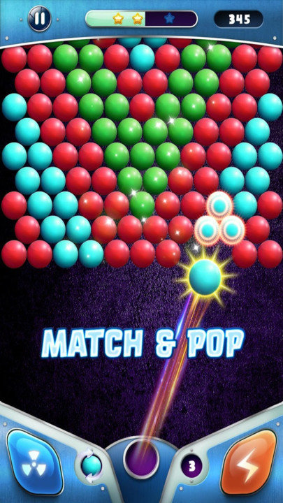 彩色泡泡射击游戏