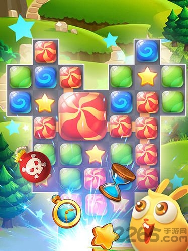 糖果拼图彩色泡泡手机游戏