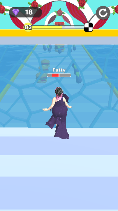 新娘穿裙子加速跑小游戏(bridal dress up run)