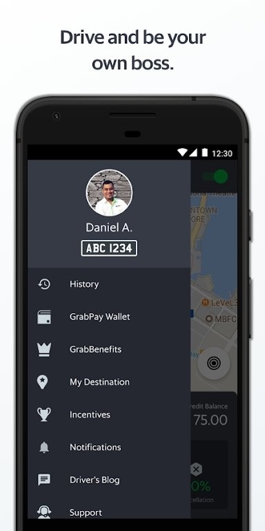 grab司机端app