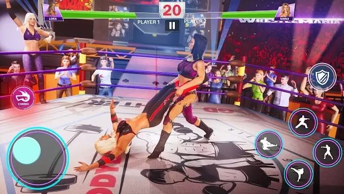 女子摔跤格斗游戏